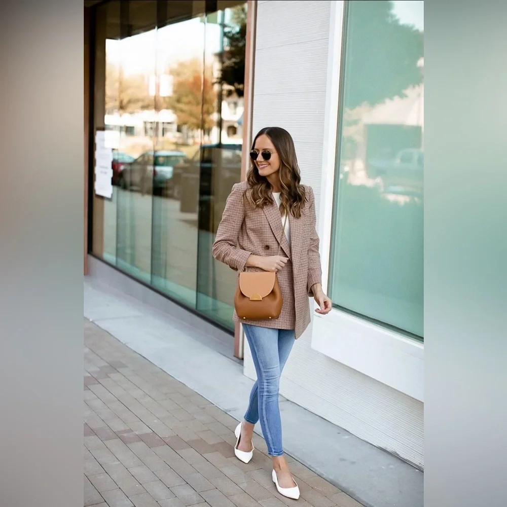 Polene Tan Leather Bag - Picture 3 of 11